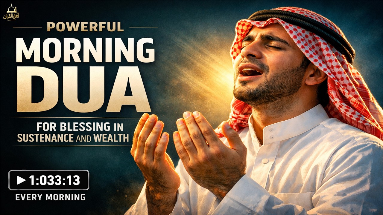 Morning Dua For Success, Rizq, and Protection: Start Your Day With Allah's Blessings | 4k