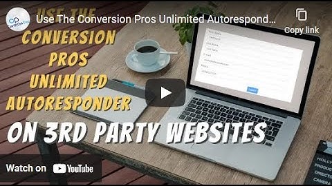 Use The Conversion Pros Unlimited Autoresponder Form On Other Websites