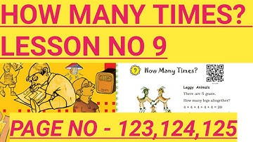 How many times? class 3 mathematics page no 123,124,125