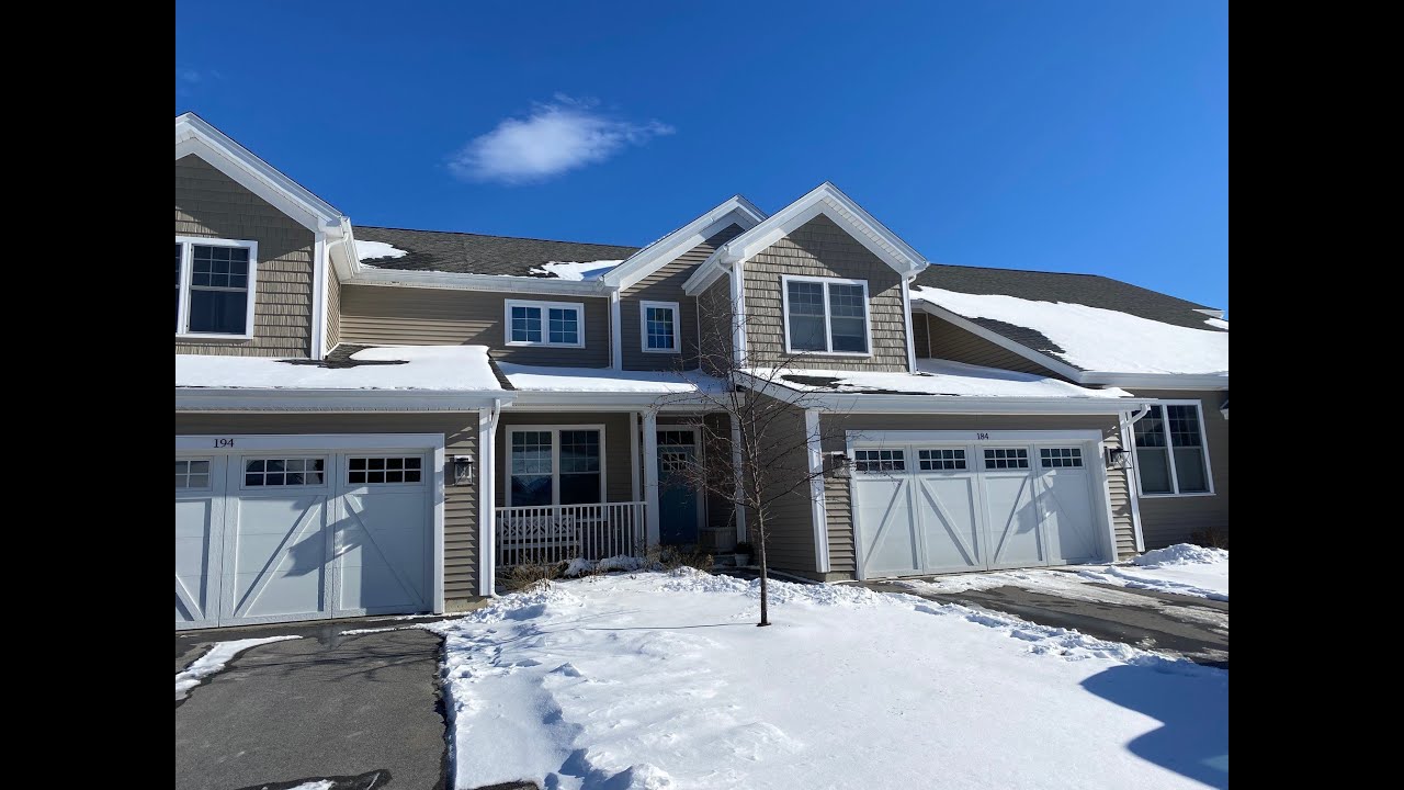 184 Creeks Edge Drive Williston VT Townhome for Sale walkthrough Video