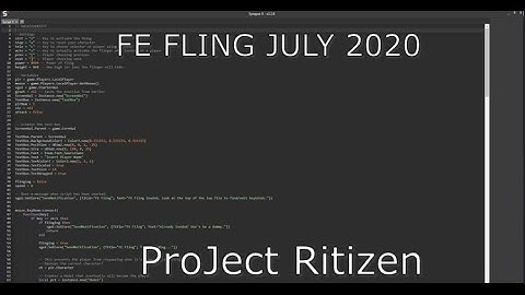 NEW FE FLING SCRIPT WORKING JULY 2020