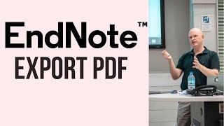 How to export PDF files from EndNote 💯