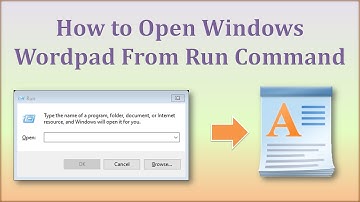HOW TO OPEN WORDPAD FROM RUN COMMAND