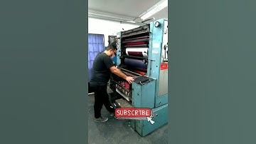 👉 Roland Miehle - 1 color offset Press #youtubeshorts #offsetpress #imprenta #offset