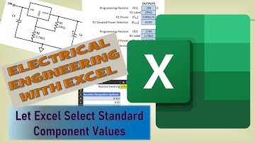 Let Excel Select Standard Component Values