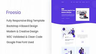 Freesia - Responsive HTML Blog Site Template | Themeforest Website Templates and Themes