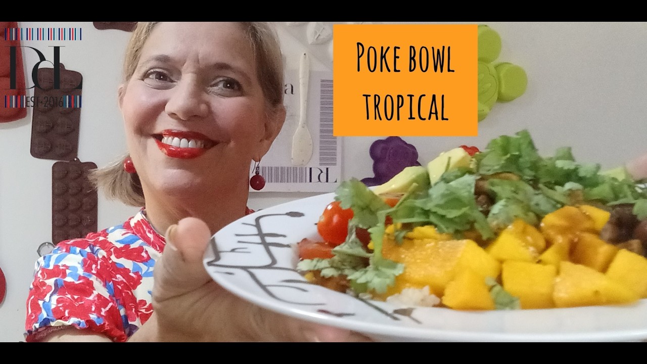 Poke bowl tropical