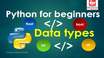 Python for beginners: Data types