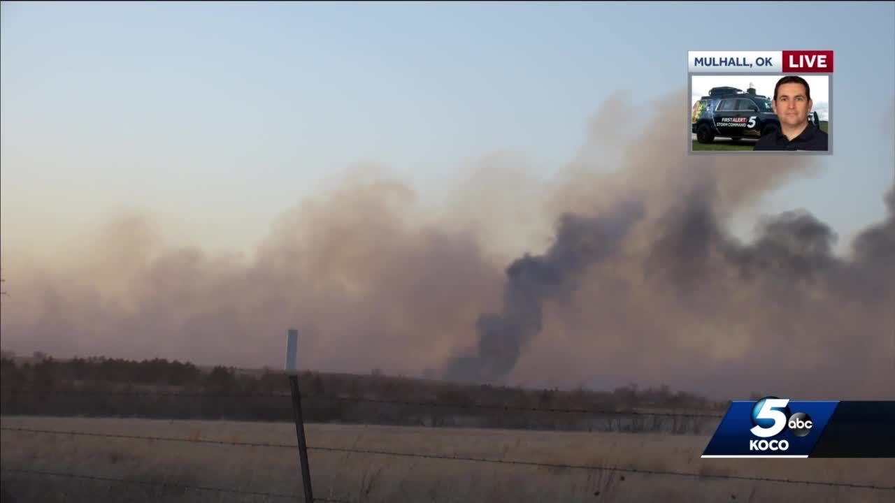 Mulhall evacuating due to fire YouTube