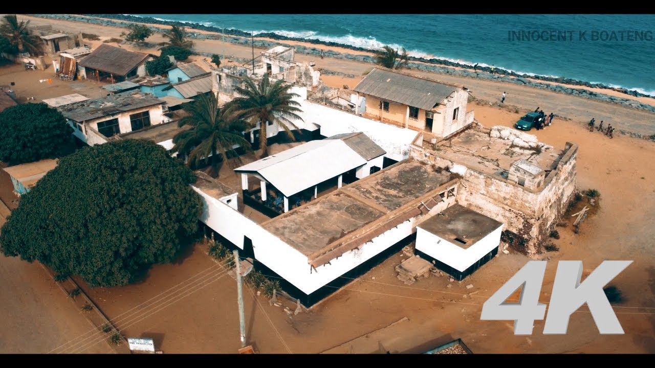 Cinematic [4K] Drone Video of FORT PRINZENSTEIN in Keta Volta Region - Ghana | Slave Trade Fort