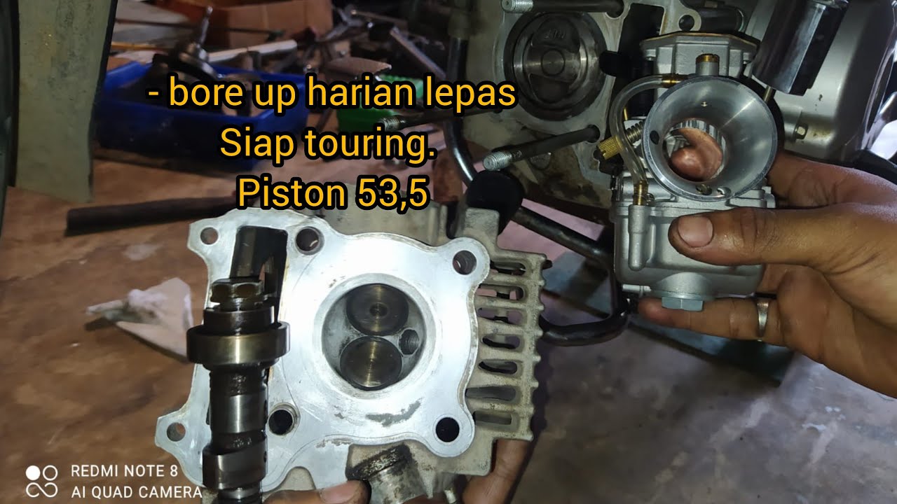 bore up jupiter/vega piston 53,5 untuk harian boreupjupiterz 