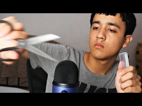 asmr fast haircut no talking