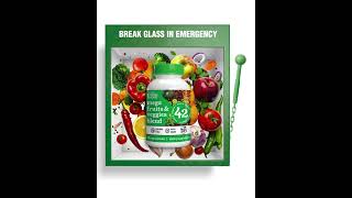 Break Glass in Case of Emergency 🥤 | Mega Fruits &amp; Veggies Blend for Daily Nutrition Support