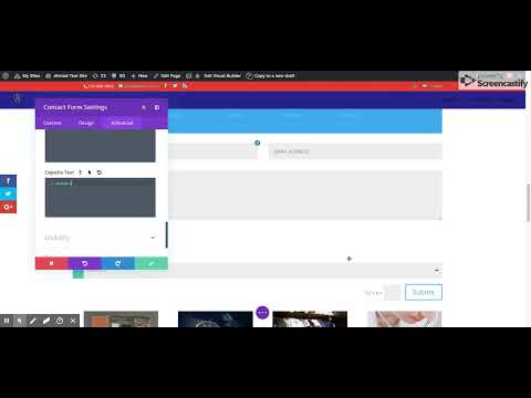 Change Captcha Text color Divi