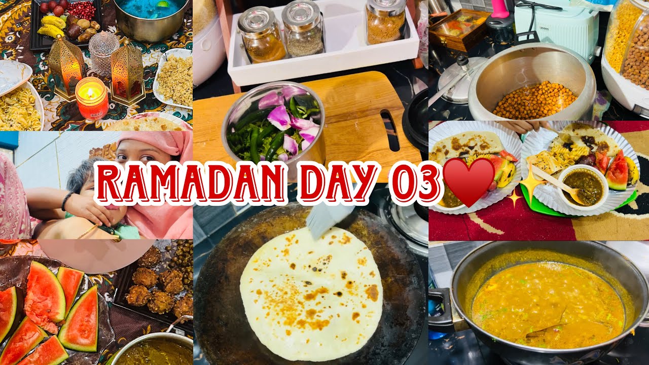 Ramadan Day 03♥️✨|| Alhumdulillah done with 3rd Iftaar🤲||Today’s Iftaar Special a~Kala Chana Masala😍