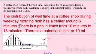 AP Statistics– 1.6 Descriptions for One Quantitative Variable Distributions