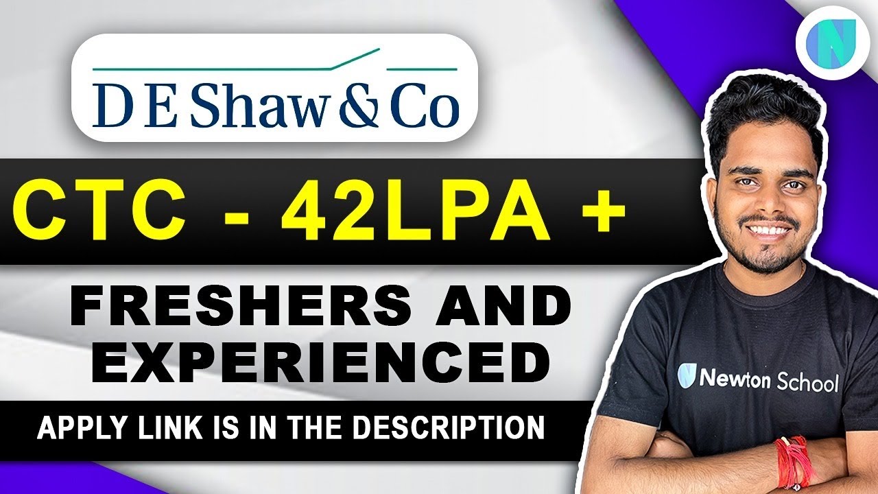 DE Shaw & Co Hiring for MTS OffCampus Job Opportunity Freshers