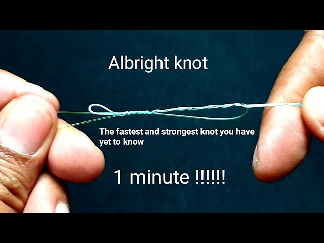 Fishing Knots: Albright Knot - How to Tie Braid to Mono or Braid