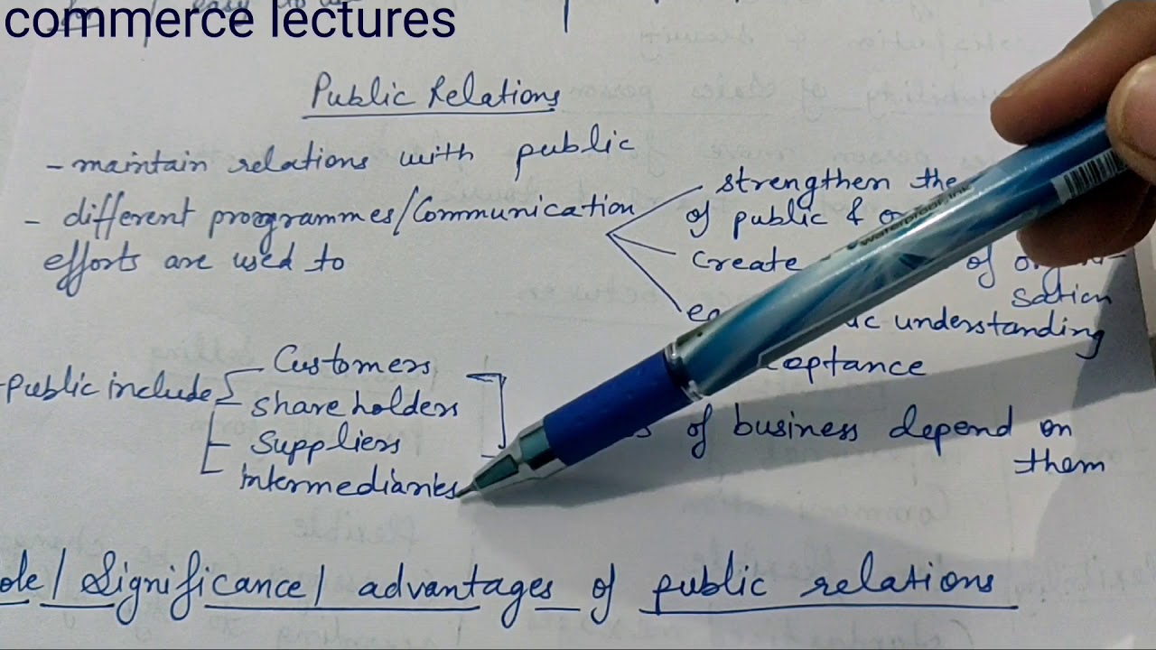 public relations meaning  2022  Public relations and its advantages/ roles (class 12 business studies) marketing management