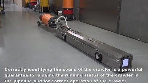 YG-100 Series X-ray pipeline crawler Operation video
