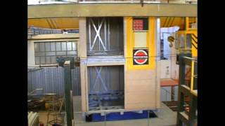Earthquake shaking table tests Gheorghe Asachi TU from IASI, Shaking table testing wood+steel