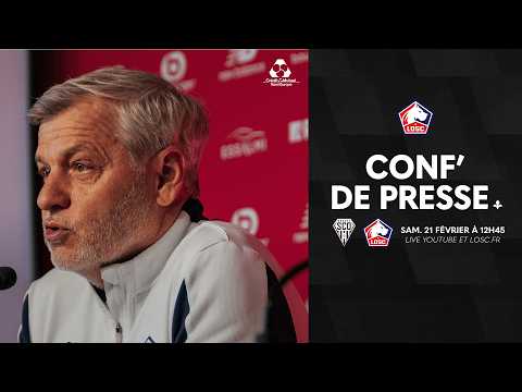 Suivez la conférence de presse avant SCO-LOSC avec le Crédit Mutuel Nord Europe 🎙️