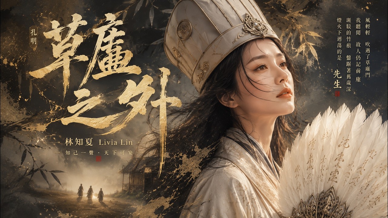 孔明 - 草廬之外 (林知夏 Livia Lin)｜「若天下無人問我胸中乾坤，或許仍隱身在山村」超催淚諸葛亮
