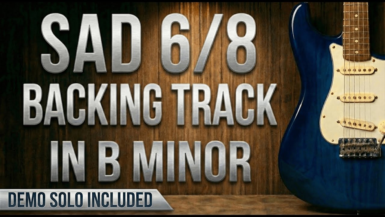 Emotional 6/8 Backing Track in B Minor – Melodic Phrasing & Solo Example