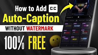 No Watermark Auto Captions Generator (100% Free)