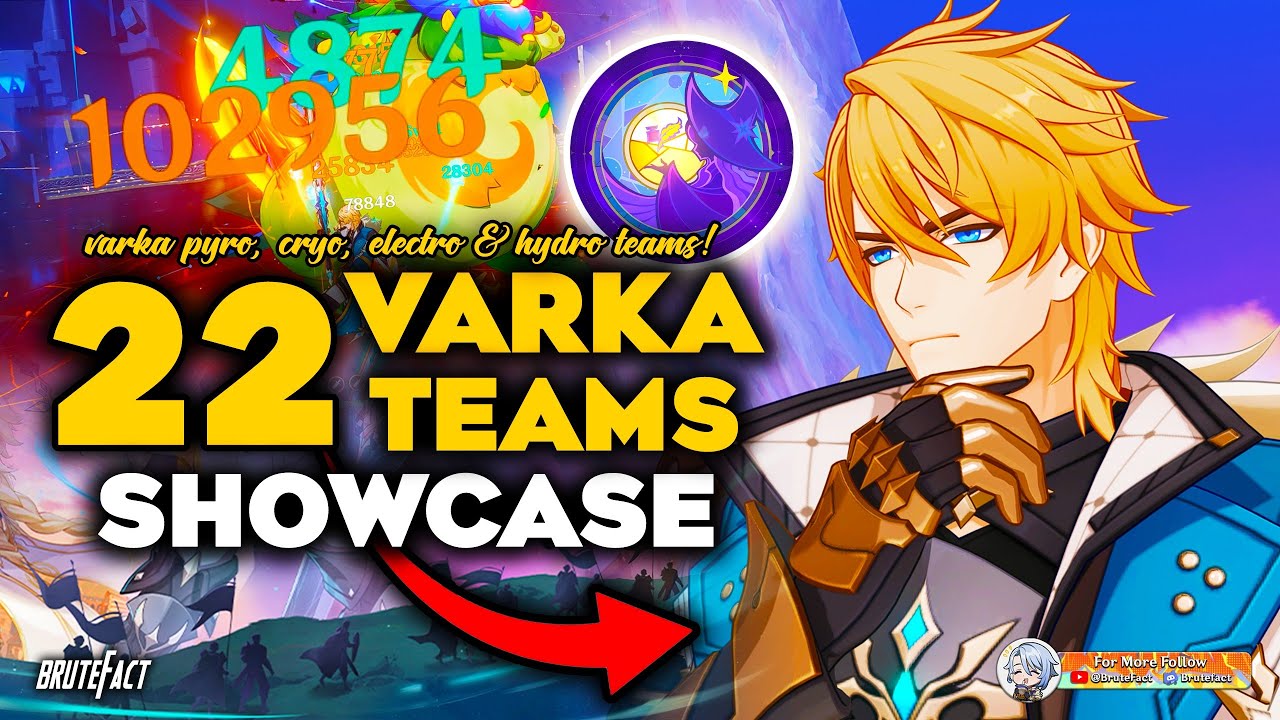 22 Best Teams for VARKA | VARKA PYRO, CRYO, HYDRO, ELECTRO & LUNAR-CHARGED Showcase | Genshin Impact