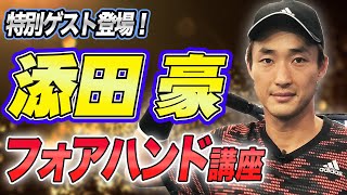 遂に現役プロ参戦！添田豪選手会長のフォアハンド講座【添田豪】【鈴木貴男】【小野田倫久】【テニス】