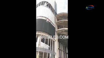 Led wall display Commercial Advertising Curved Flexible Live TV Led Display,RGB Full Color radian cu