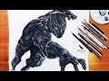 Speed Drawing: Black Panther 블랙팬서 | drawholic