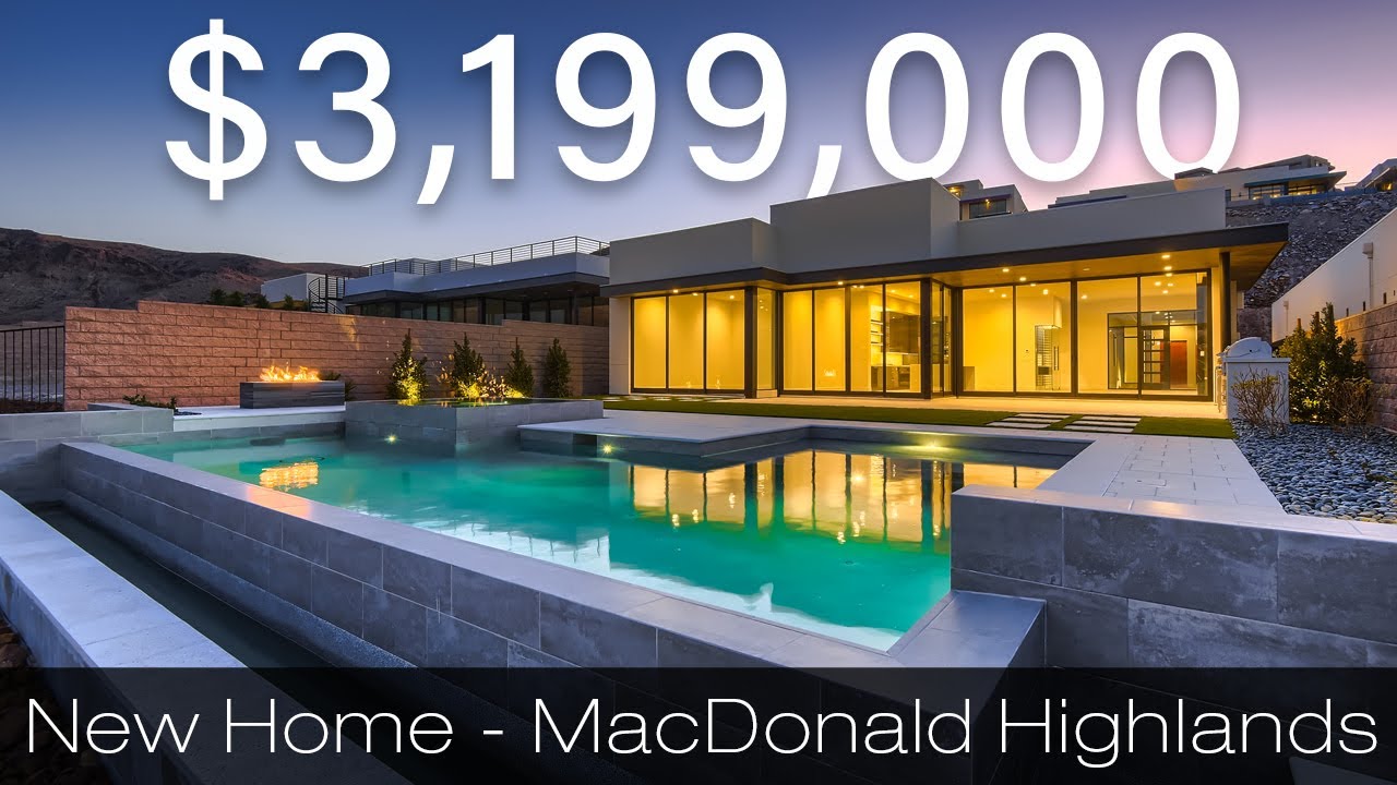 Touring a Stunning Luxury New Home with Breathtaking City and Mountain