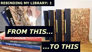 Rebinding my Library 1: How I Rebound Paperbacks into Hard-covered Books