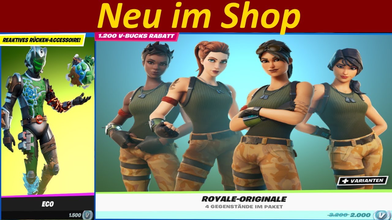Welcher Fortnite Skin Ist Heute Im Shop Neu heute im Fortnite Item Shop - OG Map Eco Skin ist da und alle