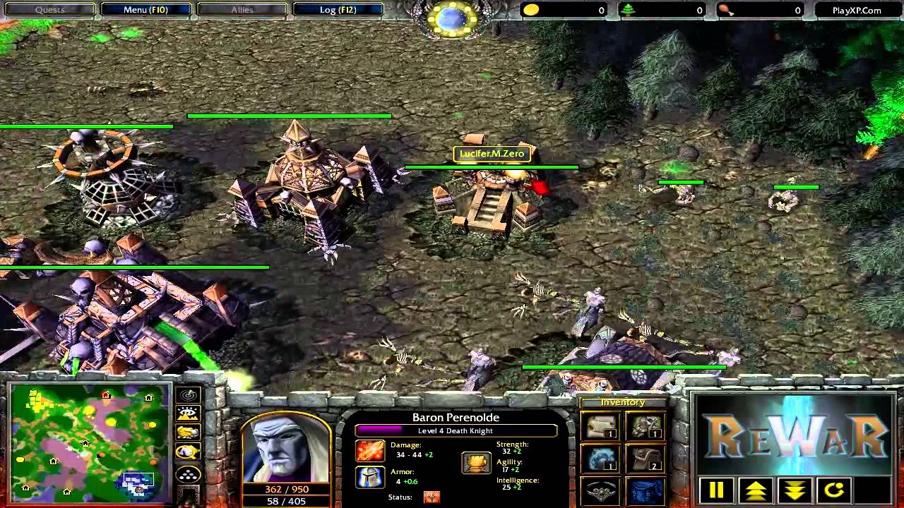 jangsanggu(NE) vs Lucifer(UD) - Game 3 - WarCraft 3 gameplay - RN659