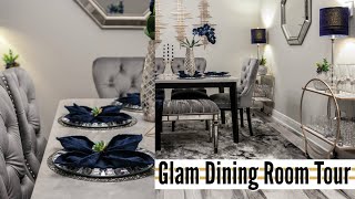 💎 GLAM LUXE DINING ROOM TOUR 2020 | GLAM DINING ROOM DECOR 💎