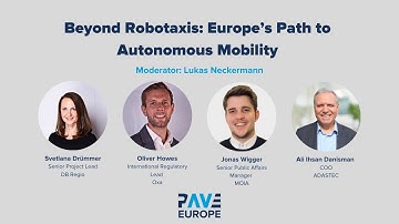 PAVE Europe: Beyond Robotaxis: Europe’s Path to Autonomous Mobility