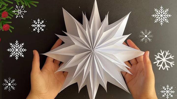 3D paper STAR / CHRISTMAS CRAFTS DIY / how to make paper snowflakes #christmas #papercrafts #diy