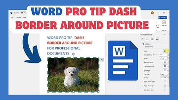 Word Pro Tip Dash Border Around Picture For Professional Documents