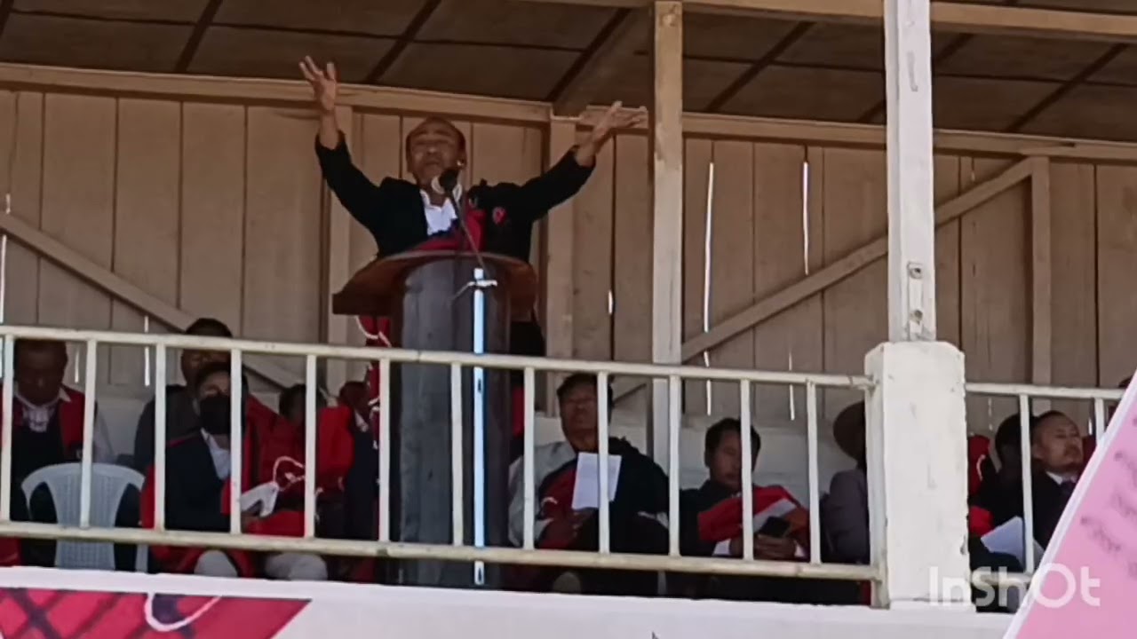 Speech by Shri Kiuss Chuba signotorey of statehood demand ad Shamator town 