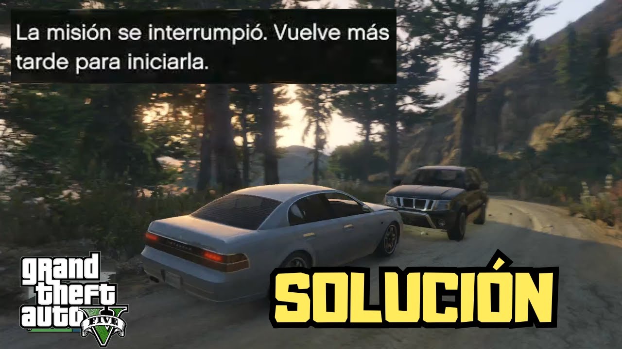 GTAV La Mision se Interrumpió. Vuelve mas tarde para Iniciarla ...