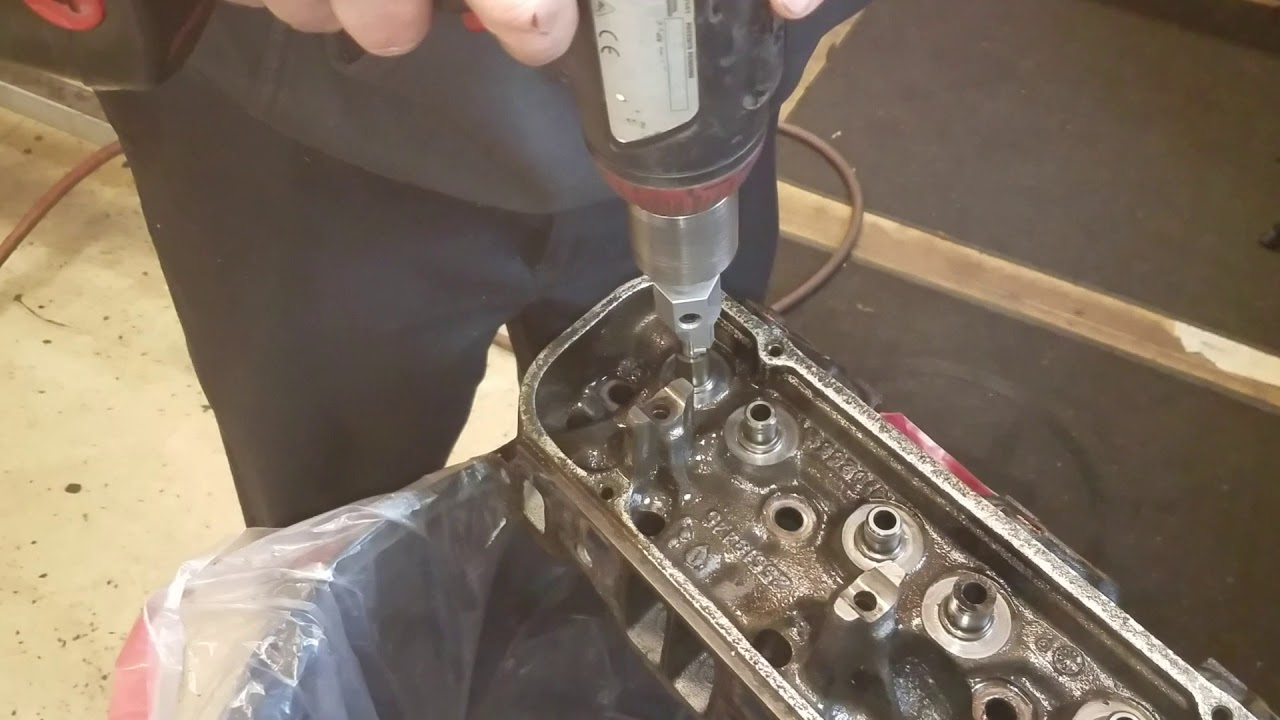 Cutting Down Valve Guides On Stock Heads For Positive Seals And Smooth Cutting Down Valve Guides On Stock Heads For Positive Seals And Smooth