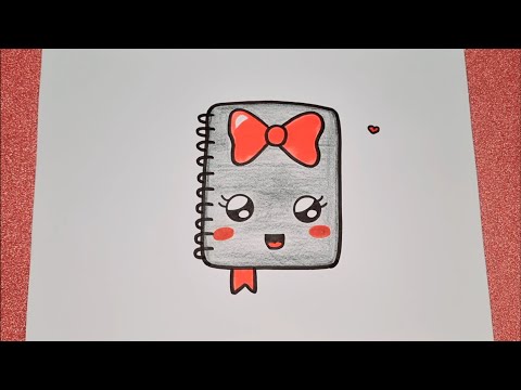 رسم للاطفال رسم دفتر كيوت رسم سهل تعليم الرسم للاطفال