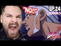 WAIT... IS HE DIO NOW?!!!!! | JOJO'S BIZARRE ADVENTURE *PART 6* EPISODE 24 | (S5 EP:24) REACTION! thumbnail