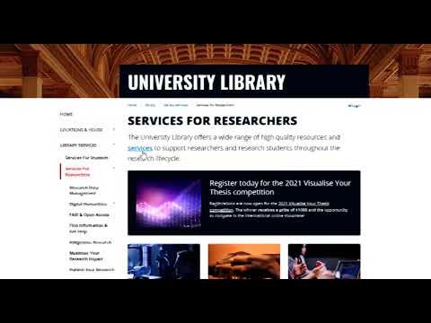 Library Essentials for HDR: Finding your way around the Library website