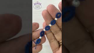 Bracelet Ideas. Needle Tatting Split Rings with Beads #FairyLacefromElena #Shorts #tatting #DIY #art
