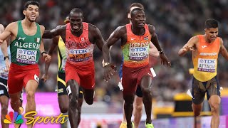Championship record decides THREE-WAY FINISH in all time men's 800m final | NBC Sports