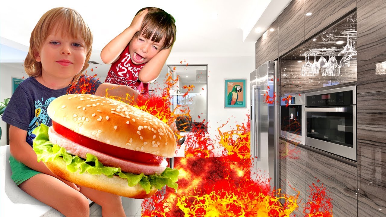 THE FLOOR IS LAVA CHALLENGE! ЛАВА ЧЕЛЛЕНДЖ! Family Fun Kids Pretend Playtime